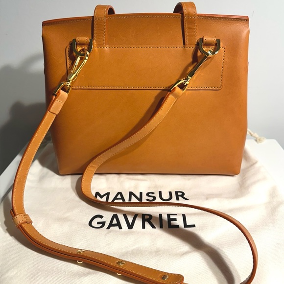 Mansur Gavriel Lady Bag- Regular Size, Camel Colour - Picture 8 of 13